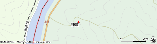 熊本県球磨村（球磨郡）神瀬（乙）周辺の地図