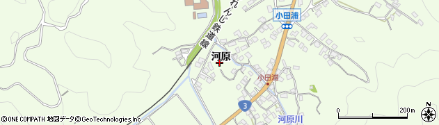 熊本県芦北町（葦北郡）小田浦（河原）周辺の地図