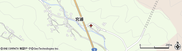 熊本県芦北町（葦北郡）小田浦（宮浦）周辺の地図
