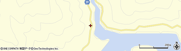 宮崎県美郷町（東臼杵郡）南郷中渡川周辺の地図