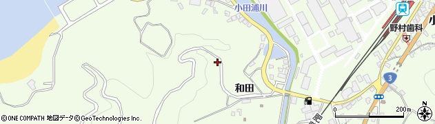 熊本県葦北郡芦北町小田浦和田周辺の地図