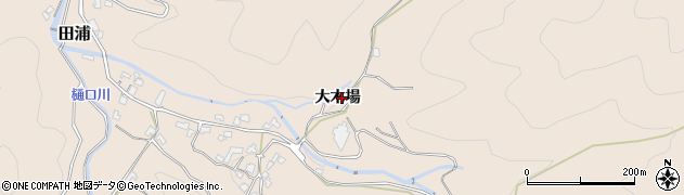 熊本県芦北町（葦北郡）田浦（大木場）周辺の地図