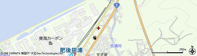 セブンイレブン芦北田浦店周辺の地図