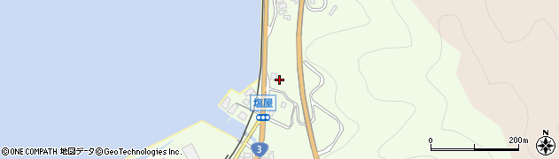 熊本県芦北町（葦北郡）小田浦（馬越）周辺の地図