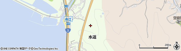 熊本県芦北町（葦北郡）小田浦（水道）周辺の地図