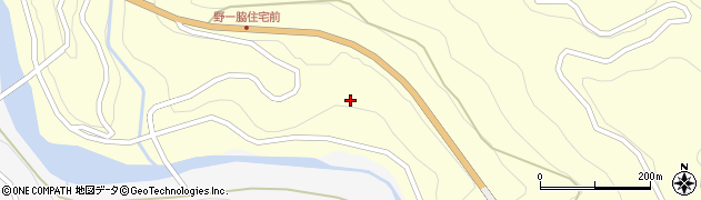 熊本県五木村（球磨郡）野々脇周辺の地図