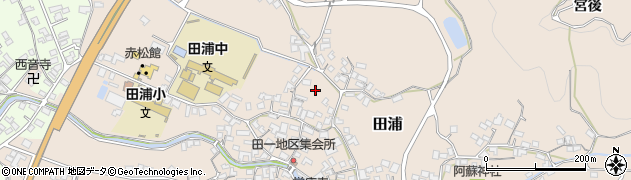 熊本県葦北郡芦北町田浦周辺の地図