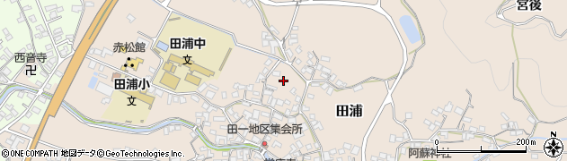 熊本県芦北町（葦北郡）田浦周辺の地図