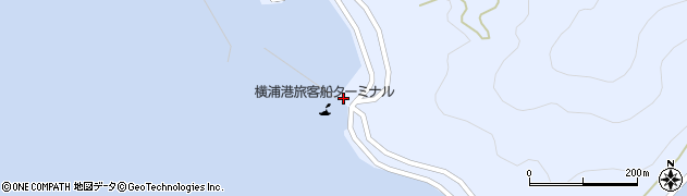 横浦港旅客船ターミナル（天草観光汽船）周辺の地図