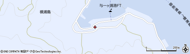 御所浦北簡易郵便局周辺の地図