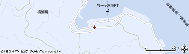 熊本県天草市御所浦町横浦（与一ケ浦）周辺の地図