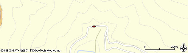 熊本県五木村（球磨郡）宮目木周辺の地図