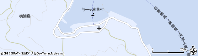 熊本県天草市御所浦町横浦（崎浦）周辺の地図