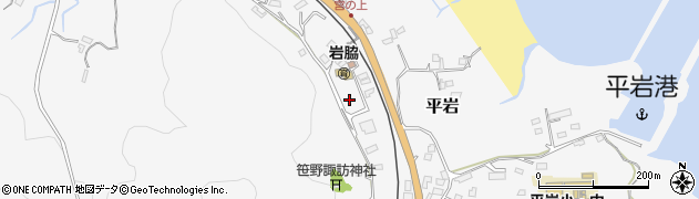 宮崎県日向市平岩周辺の地図