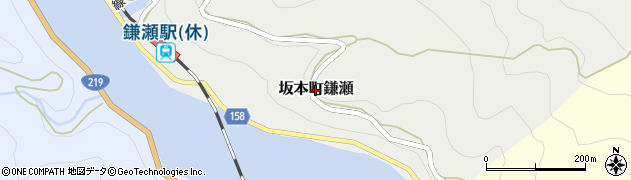 熊本県八代市坂本町鎌瀬周辺の地図