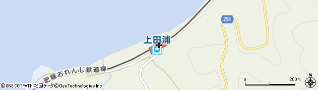 上田浦駅周辺の地図