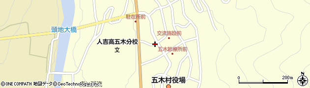 熊本県五木村（球磨郡）田口周辺の地図