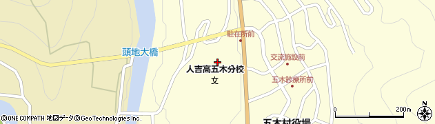 熊本県球磨郡五木村頭地周辺の地図