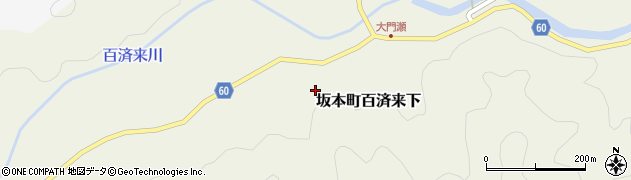 熊本県八代市坂本町百済来下周辺の地図