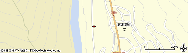 熊本県五木村（球磨郡）松本周辺の地図