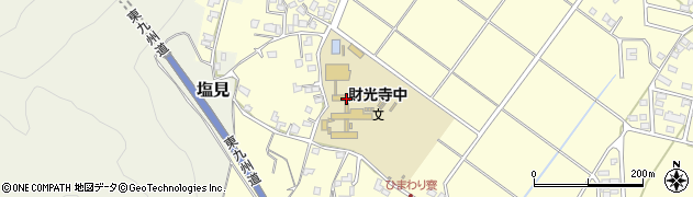 日向市立財光寺中学校周辺の地図