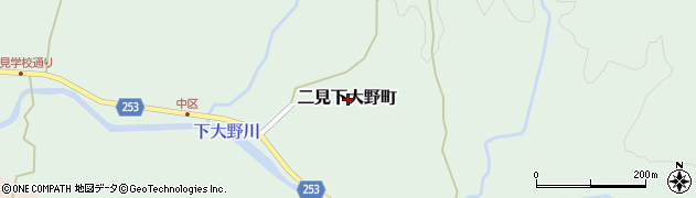 熊本県八代市二見下大野町周辺の地図