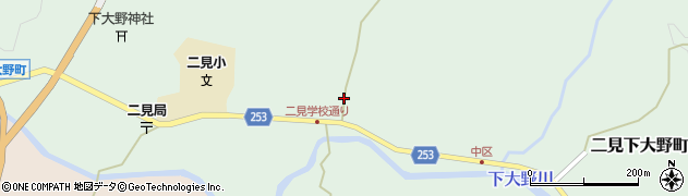 熊本県八代市二見下大野町1976周辺の地図