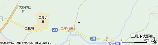 熊本県八代市二見下大野町1972周辺の地図