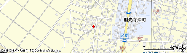 宮崎県日向市財光寺周辺の地図
