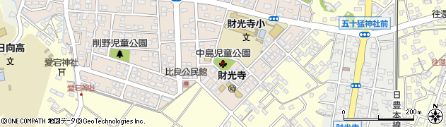 中島児童公園周辺の地図