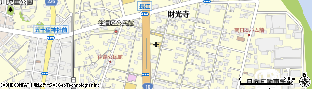 宮崎トヨタ　ネッツ日向店周辺の地図
