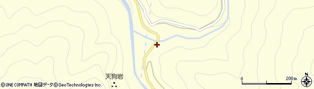 熊本県五木村（球磨郡）吐合周辺の地図