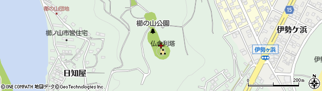 櫛ノ山周辺の地図