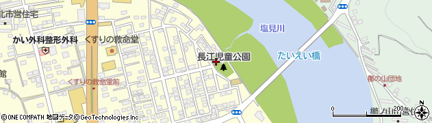 長江区公民館周辺の地図