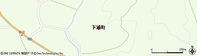 熊本県天草市下浦町周辺の地図