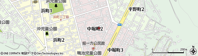 宮崎県日向市中堀町周辺の地図