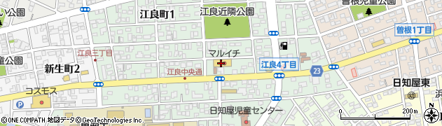 株式会社マルイチ　江良店周辺の地図