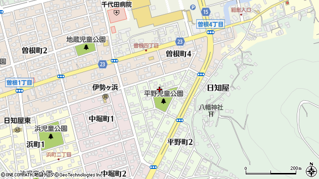 〒883-0002 宮崎県日向市平野町の地図
