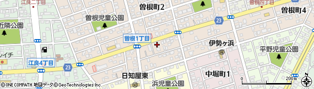 宮崎銀行曽根出張所周辺の地図