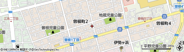 宮崎県日向市曽根町周辺の地図
