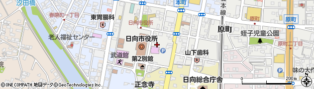 宮崎県日向市本町周辺の地図