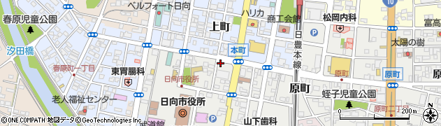 宮銀リース株式会社　日向営業所周辺の地図