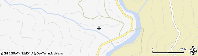 熊本県五木村（球磨郡）小椎葉周辺の地図