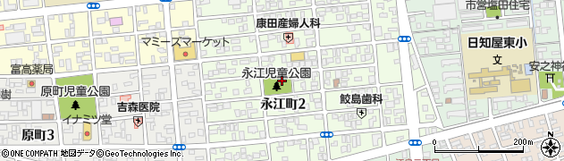 永江公園周辺の地図