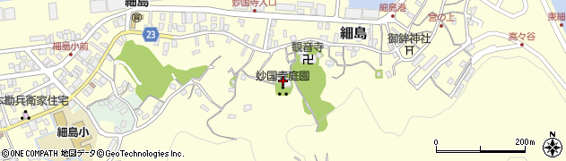 日蓮宗興福山妙国寺周辺の地図