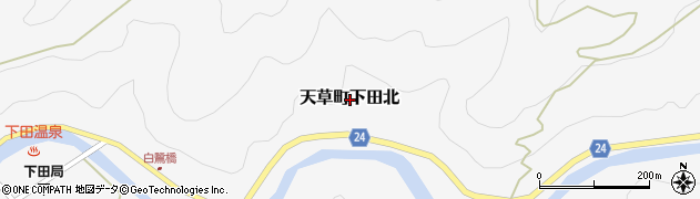 熊本県天草市天草町下田北周辺の地図