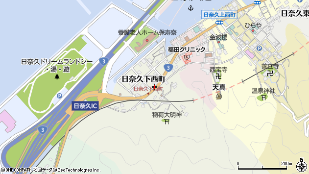 〒869-5132 熊本県八代市日奈久下西町の地図