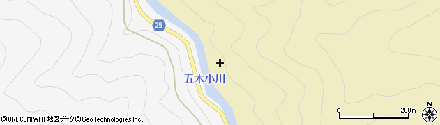 五木小川周辺の地図