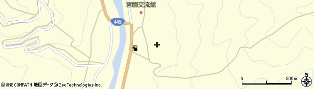 熊本県五木村（球磨郡）宮園周辺の地図