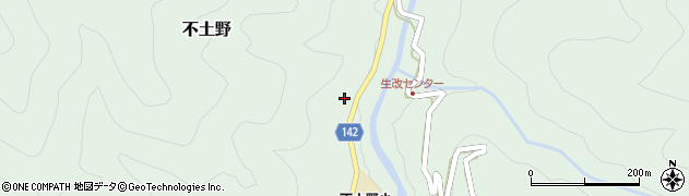 宮崎県椎葉村（東臼杵郡）不土野周辺の地図